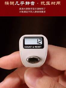 Manual Finger Tally Counter Ring, Mini Electronic Digital Battery-Powered Silent Counting Ring, Tasbih, Random Color, Compact And Cute, Easy To Use And Operate, Suitable For Knitting Counting, Prayer Counting And More - Multicolor - View 5