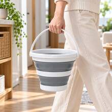 1 Set/3 Pcs/1 Pc Foldable Silicone Water Bucket, Portable Space-Saving, Durable And Easy To Clean, Multi-Purpose, Suitable For Car Washing, Outdoor Fishing, Camping, Travel, Home Cleaning And Storage - Multicolor - View 7