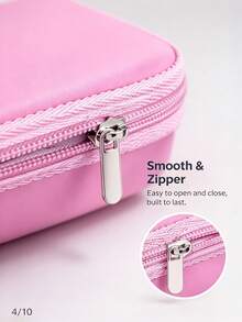 Osmo Pocket 3/4 Portable Storage Bag, Pink Hard Shell Vlogging Storage Bag With Wrist Strap And Carabiner, Waterproof Surface Travel Accessory Set - View 8