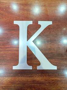 1pc 10/15/20/30cm 10mm Thick Detachable No-Residue Easy-Install Acrylic Mirror Letter, Personalized Custom Silver 3D Adhesive Self-Stick Nameplate Wall Decor, Minimalist Style Suitable For Bathroom Kitchen Rental Apartment - Silver - View 11