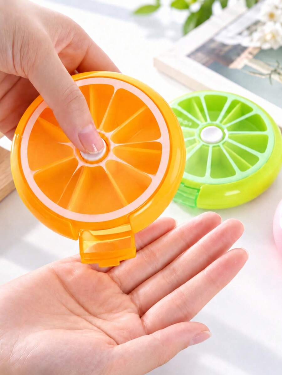 7格便攜迷你收納盒 防潮防漏 旋轉瓶式可重複使用分裝盒 容器 露營徒步 日常使用 適用公寓廚房辦公室房間 家居裝飾 旅行必備配件 返校季家用物品