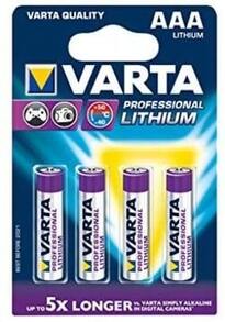 Varta AAA 1.5V Single-Use Battery Litio 1,5 V - Pilas (Single-Use Battery, AAA, Litio, Cilíndrico, 1,5 V, 4 Pieza(s)) - Azul Marino - Ver 2