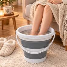 1 Set/3 Pcs/1 Pc Foldable Silicone Water Bucket, Portable Space-Saving, Durable And Easy To Clean, Multi-Purpose, Suitable For Car Washing, Outdoor Fishing, Camping, Travel, Home Cleaning And Storage - Multicolor - View 2