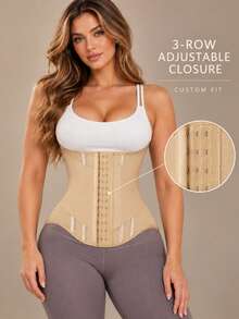 1pc Women Waist Trainer Corset, Tummy Control Shapewear - Multicolor - View 7