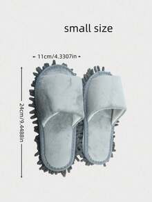 1 Pair Detachable Washable Linen Slippers, Unisex Cleaning Slippers - Multicolor - View 9