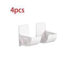6pcs Hanging Trash Bag Storage Rack, Wall-Mounted Kitchen Organizer, Adjustable Angle, Can Be Used To Store Trash Bags, Umbrellas, Wall Hooks, Clothes Hangers, Curtain Rods, Tape Measure Clips, Plastic Wrap, Aluminum Foil, Plastic Storage Boxes - Multicolor - View 14