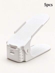 Estantería de zapatos de doble capa con altura ajustable, caja de almacenamiento, organizador de armario para entrada, pasillo, sala de estar, dormitorio, baño, unidad de estantería compacta apilable que ahorra espacio, soporte de exhibición - Multicolor - Ver 14