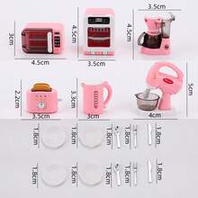 16pcs/Set Mini Kitchen Toy Set - Cute Desktop Cooking Utensils Decor, Suitable For Room Decoration, Dollhouse Scenes, Miniature Display And Aesthetic Photography | Creative Collectible Gift For Teens And Friends (Assembly Required) - Multicolor - View 12