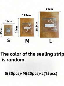 65pcs Transparent Ziplock Bags, Airtight Refrigerator Freezer Food Storage Bags, Kitchen Food Storage And Organization Bags For Grains, Fruits, Vegetables, Meats, Dried Fruits And Snacks - Multicolor - View 11
