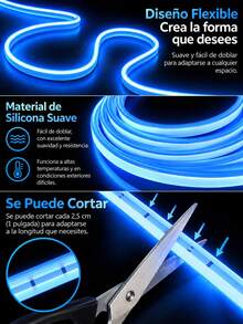 ONEEKA LED Strip Lights - Mavi - Görünüm 4