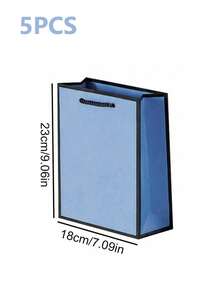 10/5/1pc Blue Gift Bags, Perfect For Expressing Gratitude At Weddings, Christmas And Other Celebrations, Suitable For Birthday Parties, Holidays And Hotel Favors - Multicolor - View 13