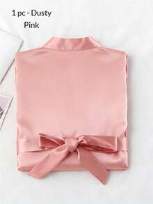 1pc Customized Satin Bridal Robe, Half Sleeve Design, Customized Bridesmaid Bridal Robe,Customized Bridal Robe, Bridesmaid Prep Robe,Size-M/L/XL/XXL - Multicolor - View 50