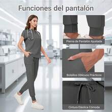 Scrub Sets - Grey - View 4