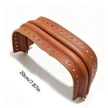 1pc Durable Aluminum Alloy And PU Combination Square Gold Trim PU Leather Edge Clip, Added Stitching Hole Design, Suitable For Luggage Hardware Hinge Clip, Cloud Bag Bracket, Woven Bag Mouth Clip, Handbag Clip, DIY Wallet Making, Multi-Function Rotating Clip Buckle, Handmade Wallet Making Accessories, Ideal Bag Accessory For DIY Hand Sewing - Multicolor - View 12