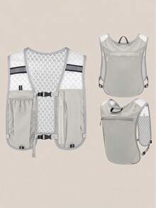 Áo vest chạy bộ thể thao unisex, balo lưới nhẹ thoáng khí có khóa ngực điều chỉnh được, túi khóa kéo phía trước và ngăn chứa đồ phía sau, giá đỡ điện thoại rảnh tay, phù hợp cho chạy trail, đi bộ đường dài, đạp xe, phiên bản mùa đông, quà tặng Cyber Monday và Giáng Sinh - nhiều màu - Xem 11