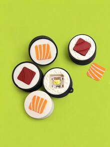 Sushi Fingertip Click Toy, Cute Mini Stress Relief Hand Press Toy, Portable Adult Anxiety Relief Sensory Fidget Toy, Office Desk Decor Anti-Anxiety Fingertip Gadget - Multicolor - View 5