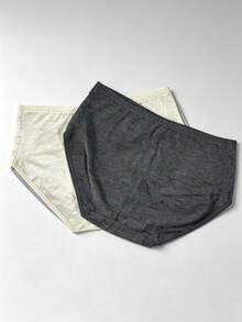 4件組女款純棉中腰三角內褲，透氣提臀三角褲 - 彩色 - 查看 10