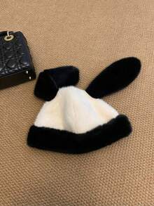 1pc Women's Winter Deer Spotted Pattern Mongolian Hat, Fashionable Minimalist Winter Gift, Versatile Style, Suitable For Christmas And New Year Gifts - Multicolor - View 5