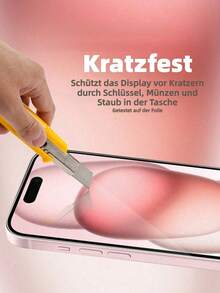 3 Stück Panzerglas für 18 Pro Max/18 Pro/17 Pro Max/17 Pro/Air/17/16e/16 Pro Max/16 Pro/16 Plus/16/15 Pro Max/15 Pro/15 Plus/15/14 Pro Max/14 Pro/14 Plus/14/13 Pro Max/13 Pro/13/12 Pro Max/12 Pro/12/11 Pro Max/11 Pro/11/XR/XS Max/XS/X – gehärtetes Glas mit schwarzem Rand, kratzfest, HD, Displayschutz - Bildschirmschutzfolie aus gehärtetem Glas (3 Stück.) - Übersicht 4