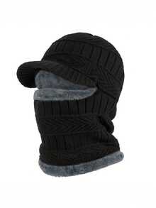 Winter Knitted Headwear Hat, Warm Cycling Face Mask, Skiing Face Mask, Neck Warmer Scarf Mask, For Winter Outdoor Sports - Multicolor - View 12
