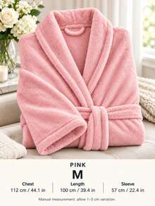 Customized Embroidered Couple Bathrobes, Personalized Name & Date Mr Mrs Plush Terry Cloth Bathrobe, Tie Waist Large Lapel Loungewear, Wedding Anniversary Gift - Multicolor - View 26