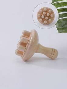 1件/3件裝 木製蘑菇按摩器 手持刮痧工具 肌肉放鬆、局部減脂與全身按摩 天然木質手動按摩棒 - 彩色 - 查看 11