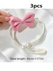 3pcs Velvet Bow Curtain Tiebacks, Mosquito Net Storage Tie Ropes, No-Drill Curtain Tie Ropes, Suitable For Living Room, Bedroom And Door Curtain, Room Decoration, Home Decor, Modern Decoration, Easy Installation, No-Drill Tie Ropes, Suitable For Home Decorators - Multicolor - View 9