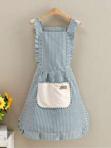 Customizable Kitchen Apron - Personalized Design, Photo Or Text - Woven Polyester Cooking Apron, Washable, Warm, Customized, Unique, Personalized, Ideal Gift For Boyfriend, Girlfriend, Family, Friends, Suitable For Sofa, Bed, Car, Tea Room, Bedroom, Living Room, Bathroom, Dining Room And Other Places. - Multicolor - View 10