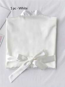1pc Customized Satin Bridal Robe, Half Sleeve Design, Customized Bridesmaid Bridal Robe,Customized Bridal Robe, Bridesmaid Prep Robe,Size-M/L/XL/XXL - Multicolor - View 61