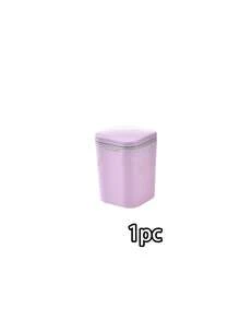 Minimalist Desktop Small Trash Can With Lid, Small Waste Basket, Desktop Trash Can, Creative Press-Type Waste Paper Basket, Suitable For Living Room, Office Cleaning And Storage, Can Be Used To Store Fruit Peels And Paper Scraps On Desktop, Suitable For Bathroom, Home Office Desk, Coffee Table, Office, Living Room, Study - Multicolor - View 11