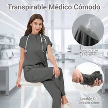 Scrub Sets - Grey - View 5
