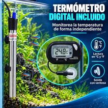 Calentador Sumergible para Acuario de 500W con Termostato Ajustable de Acero Inoxidable y Termómetro Digital, Control de Temperatura para Peceras y Tanques de Peces - Albaricoque - Ver 8