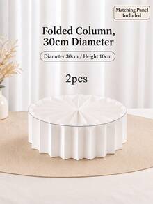 Foldable Paper Display Stand And Panel Set, Birthday Party Display Stand Base, Suitable For Valentine's Day, Wedding, Event, Tabletop Centerpiece Decoration, Reusable, Easy To Install, Lightweight, Party Supplies - Multicolor - View 15
