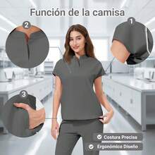 Scrub Sets - Grey - View 2