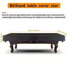 Billiard Table Cover, Heavy Duty Billiard Table Cover, Waterproof/Dustproof, Indoor/Outdoor Use, Fits 213.36/243.84/274.32cm Tabletop - With Bottom Drawstring Closure, High Quality Oxford Fabric Material, Suitable For 7ft/8ft/9ft Billiard Tables, Suitable For Home Game Room, 1pc - Multicolor - View 12