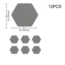 6/12pcs Bathroom Bathtub Anti-Slip Floor Stickers, Invisible & Durable, Suitable For Bathtub, Swimming Pool And Stairs, Hexagon - Multicolor - View 9