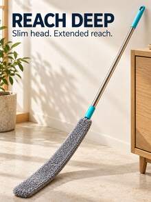 Extendable & Bendable Cleaning Mop, Suitable For Ceilings, Blinds, Furniture, Wet & Dry Use, Essential For Home Cleaning, Applicable To Apartments, Offices, Dorms, Laundry Rooms, Bedrooms, Bathrooms, Living Rooms, Kitchens, Back To School Season Essential Accessory - Multicolor - View 7