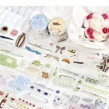 Minimalist Design Corner Warm Sunlight Die-Cut Washi Tape, Seine Evening Breeze Series Salt-Style Border Planner DIY Decorative Stickers - Round - View 5