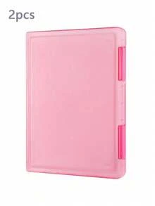 1/2pcs A4 Plastic PP File Box, Multi-Layer Portable Double-Layer Data File, Subject Classification Bill, Work, Exam, Waterproof Contract Storage Box, Back To School Supplies For Students - Multicolor - View 16