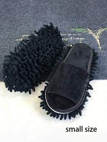 1 Pair Detachable Washable Linen Slippers, Unisex Cleaning Slippers - Multicolor - View 13