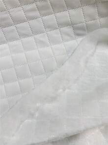 White Grid Stitch Quilted Padded Fabric, Lightweight Soft Woven Padded Cloth, Suitable For Clothing Lining, Bags, Garments, DIY Sewing Crafts And Home Sewing - Multicolor - View 11