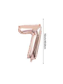 1pc 16 Inch Rose Gold Number Balloon, Numbers 0-9, Suitable For Birthday Decoration, Anniversary, Graduation Ceremony Decoration, New Year Decoration, Holiday Decoration - Rose Gold - View 16
