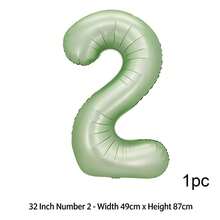 0-9 Number Balloons, 32inch Self-Inflating Foil Number Balloons 0-9,Green Digital Balloons, Birthday Party Decorations, Christmas,Autumn Decorations, Party Scene Setup, Party Favors. - Multicolor - View 10