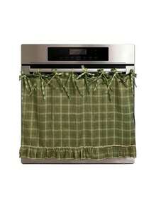 Falda de estufa estilo granja hecha a mano, funda de estufa hecha a mano, falda de estufa con volantes resistente al calor en estilo rústico, fácil de instalar, oculta el desorden, se ajusta a estufas, con cordones y volantes, adecuada para todos los modelos de horno - Multicolor - Ver 17