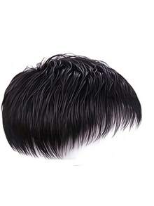 1pc Men's Short Wig - Men's Hair Topper. Fashionable, Invisible Hair Topper Designed For Thinning Hair And Covering "Mediterranean-Style" Baldness. This Stylish Seamless Flip-Style Wig Has A Natural, Invisible Appearance, Straight Hair Texture, And Soft Feel, With Fully Customizable Styling., Halloween - Multicolor - View 13