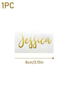 Personalized Name Stickers | Waterproof Vinyl Decals, Creative Handwritten Art Font, Suitable For Wedding Bridesmaid Gifts, Birthday Party Decor, Car Stickers, Customizable Team Names, Event Decor, Party Favors, Fashionable Font Design 1/2/3pcs - Multicolor - View 10