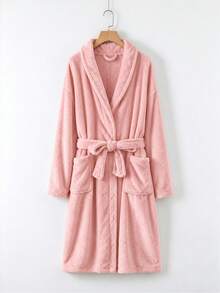 Personalized Couple Bathrobes, His And Hers Bathrobes, Customized Embroidered Mr. And Mrs. Bathrobe Set, Wedding Gift For Newlyweds - Multicolor - View 26