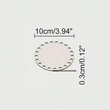 1/5pcs Wooden Crochet Weaving Basket Bottom, Pre-Drilled Round Weaving Basket Bottom, Suitable For DIY Handmade And Handmade Storage Baskets - Multicolor - View 14
