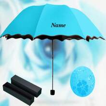 客製化姓名陽傘 防曬 水觸發花卉圖案 時尚雨傘 戶外攝影必備 加厚耐用 理想度假禮物 唯美設計 - 彩色 - 查看 13