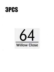 Custom Trash Can Stickers, Personalized House Number And Address Trash Can Labels, Custom Trash Can Number Stickers, Personalized Outdoor Trash Can Decoration, House Number Stickers For Garden, Driveway, House Exterior, New Home Gift, Housewarming Gift - Multicolor - View 11